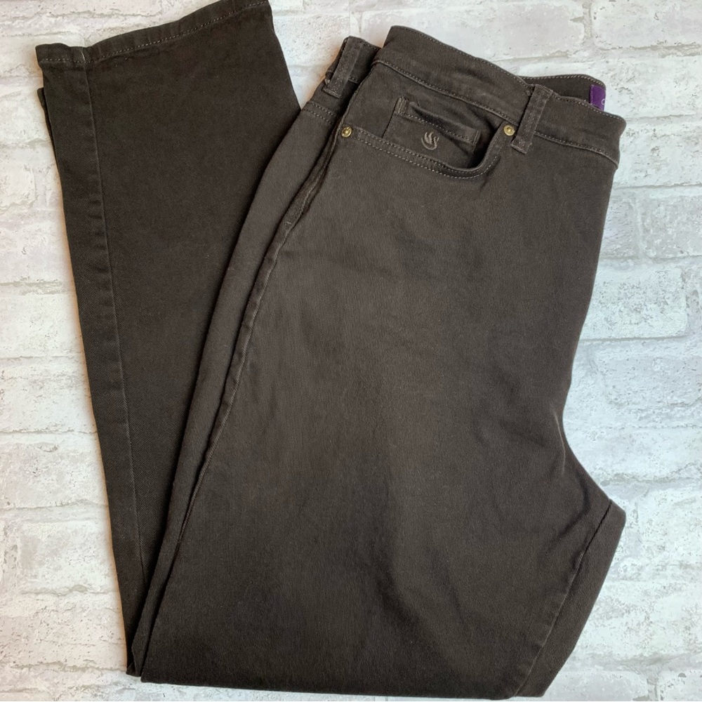 Gloria Vanderbilt Brown Amanda Jeans EUC Women’s Size 14